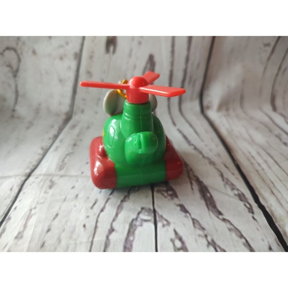 Arbys Babar World Tour Vehicle Helicopter Toy Aircraft Elephant Vintage 1990 - Picture 4 of 6